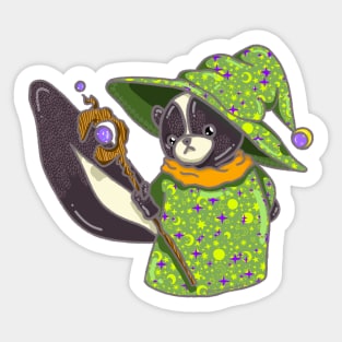 Wizard Skunk RPG Style Perfect for Dungeon and Dragons Enthusiasts Funny Skunk Cute RPG Video Game design DND T-Shirt T-Shirt Sticker